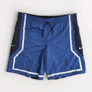 Vintage Reversible Nike Basketball  Shorts Mesh/Silky Blue & Black Men's XL